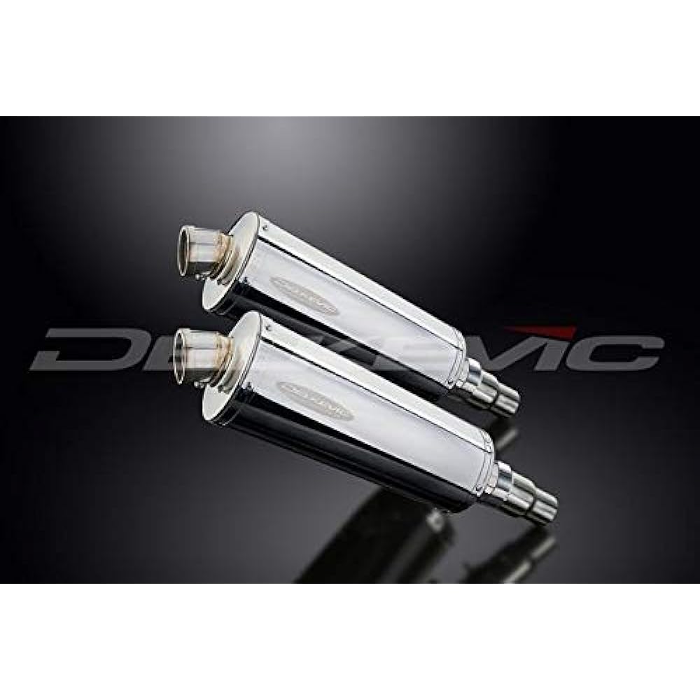 DELKEVIC Slip-on Stainless Steel Oval Muffler for TRIUMPH SPEED TRIPLE 1050 2011-2014 350mm KIT04CD