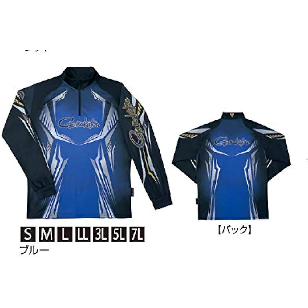 [Gamakatsu] 2WAY Print Zip Shirt (Long Sleeve) GM3616