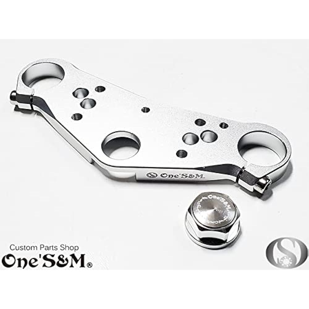 D6-47 Ape Ape50 Ape100 CNC Top Bridge SP with Stem Nut Black or Silver Color Selectable (Top Bridge/Stem Nut Color (Silver))