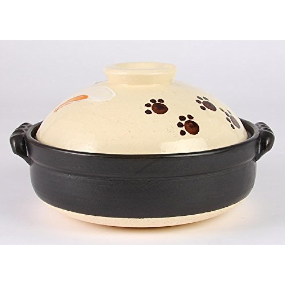Maruyoshi Pottery Hand Painted Cat No. 8 Earthen Pot M0523