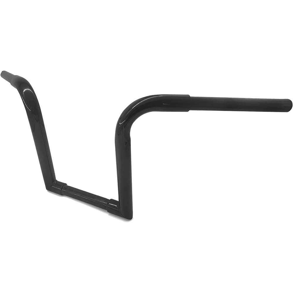 Gloss Black 1.25" (1 1/4") Ape Hanger 12" Rise Handlebar for Harley Sportster XL 883 1200 Softail FLST FXST