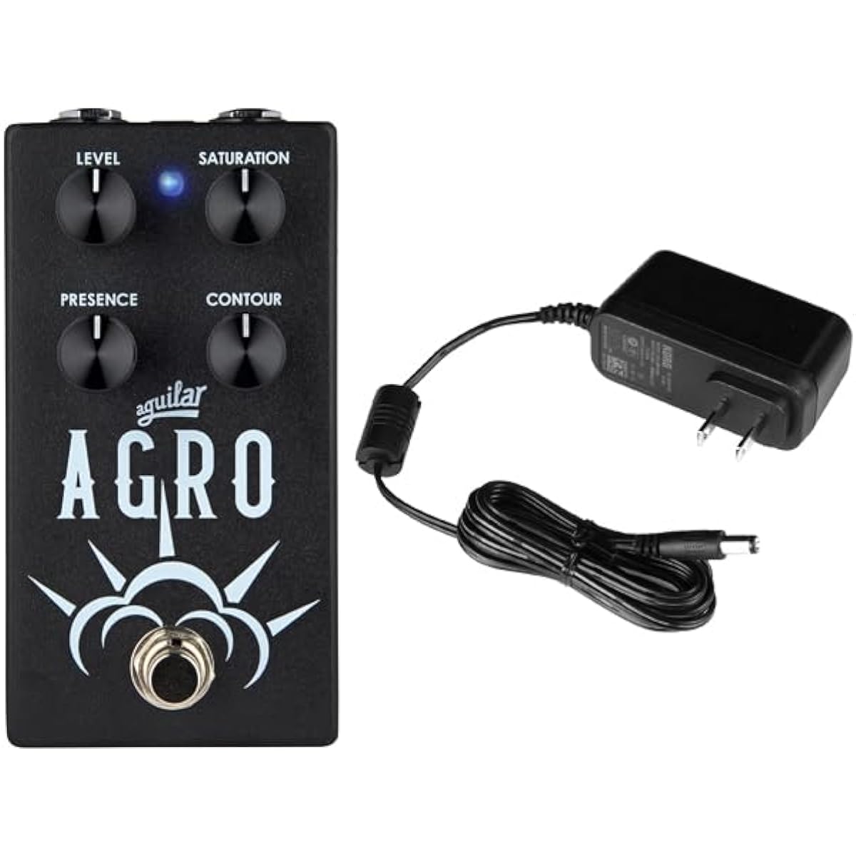 Aguilar AGRO PEDAL N + Genuine AC Adapter KORG KA-181 Set