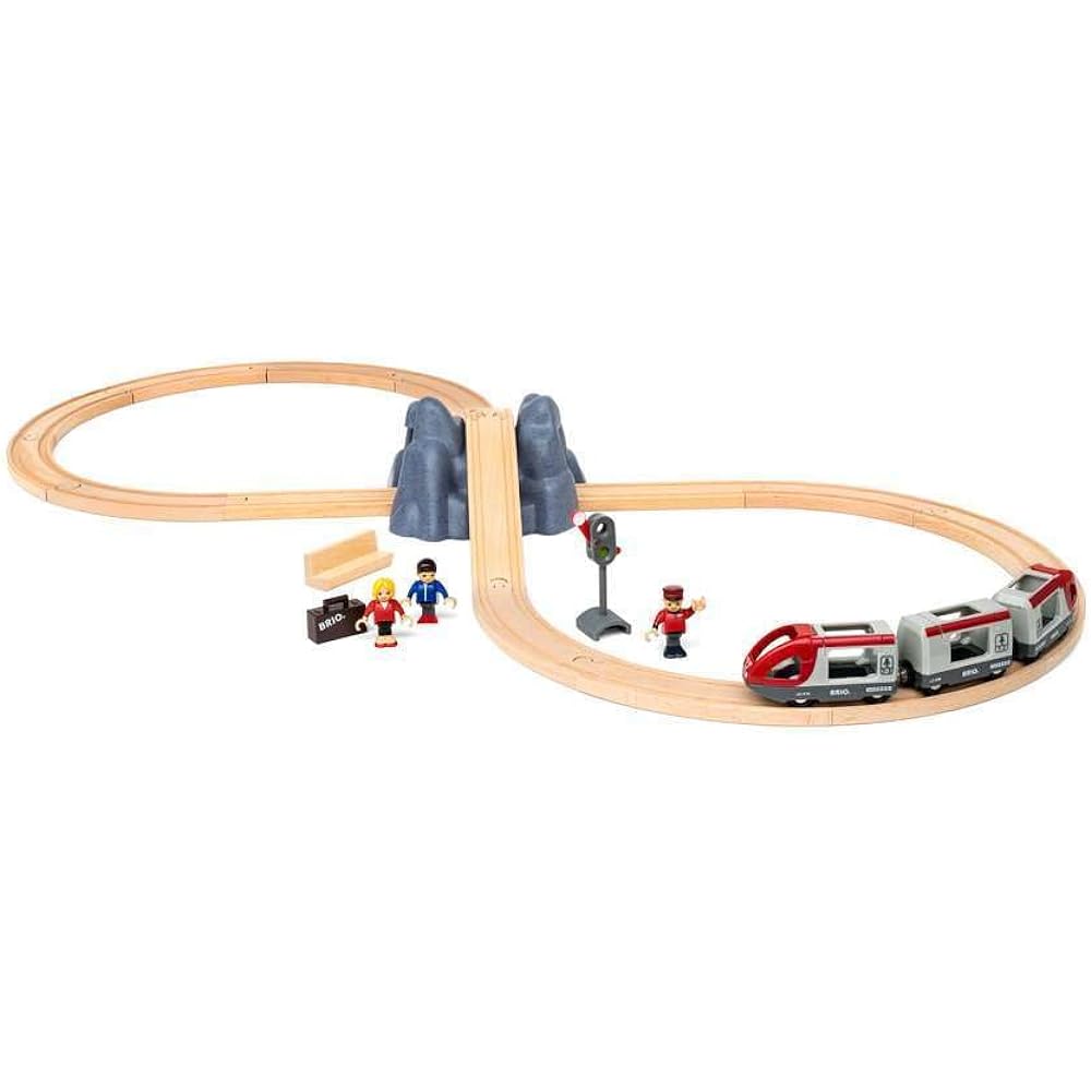 BRIO WORLD Figure 8 starter set 33773 "26 pieces in total" Ages 3 and up (Electric vehicle, train, toy, wooden rail)