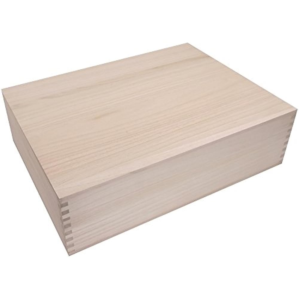 Paulownia box - High quality paulownia box with locking specifications - 4L size (Easily stores A3 size documents, perfect for storing large Japanese-made items)