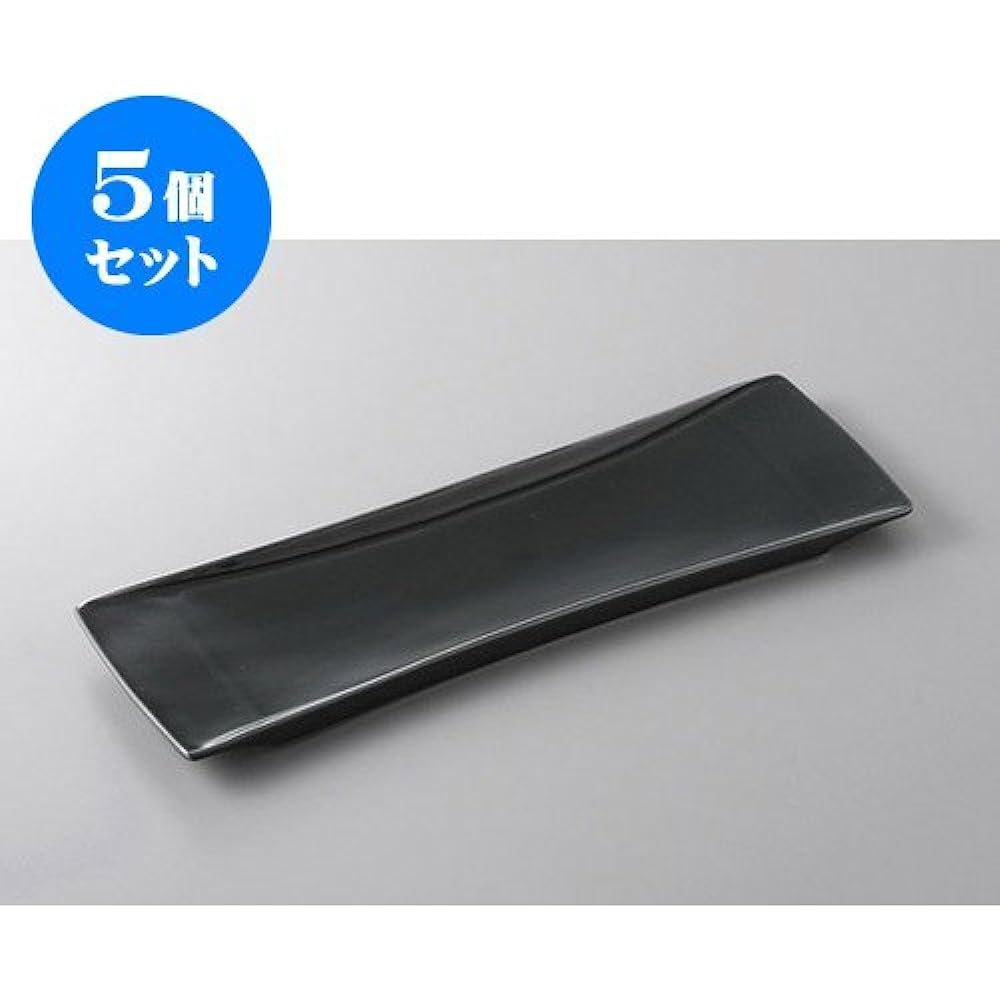 Set of 10 Ayu/Sanma Plate White Matte Sanma Plate [31 x 10 x 1.7cm] [Restaurant, Inn, Japanese Tableware, Restaurant, Commercial Use, Tableware]