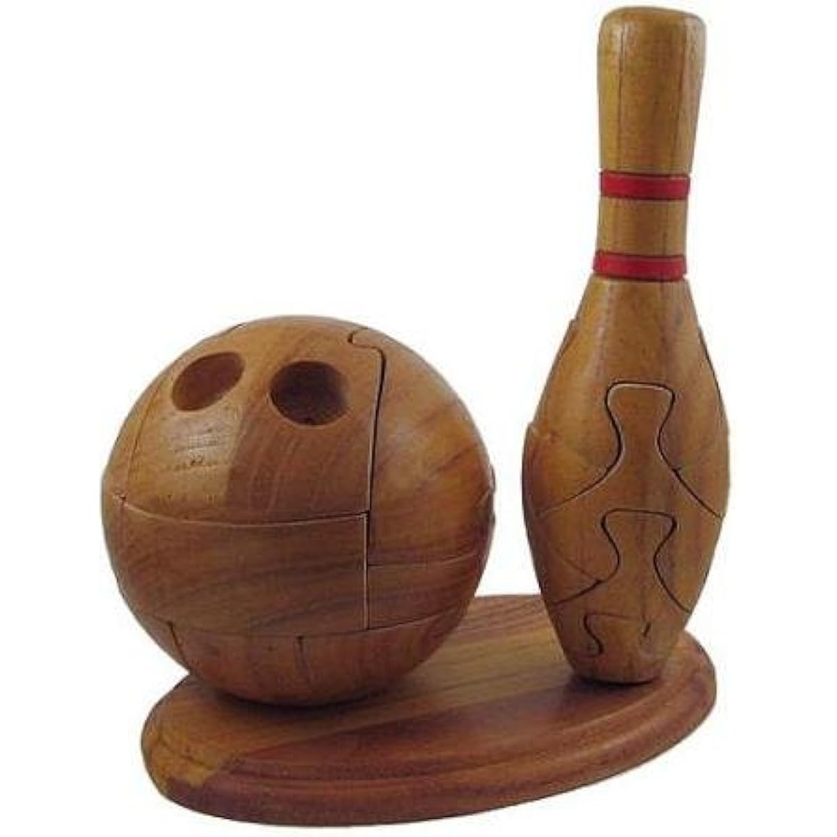 Bowling 3D Jigsaw Wooden Puzzle Brain Teaser