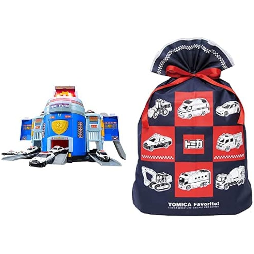 Tomica Transformation! DX Police Station and Tomica Police Dispatch! Police Carrier Car Set Set