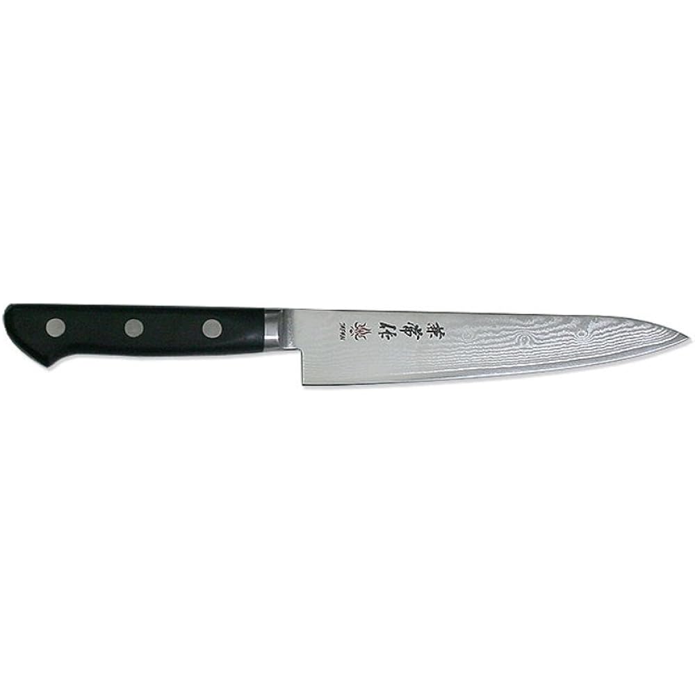 Kitamasa Seki Kanetsune KC-200 Series 33 Layer Damascus Steel Santoku 180mm KC-203 Black