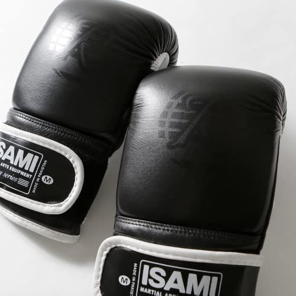 ISAMI Punching Gloves RS RS-001 Genuine Leather (Black, L)