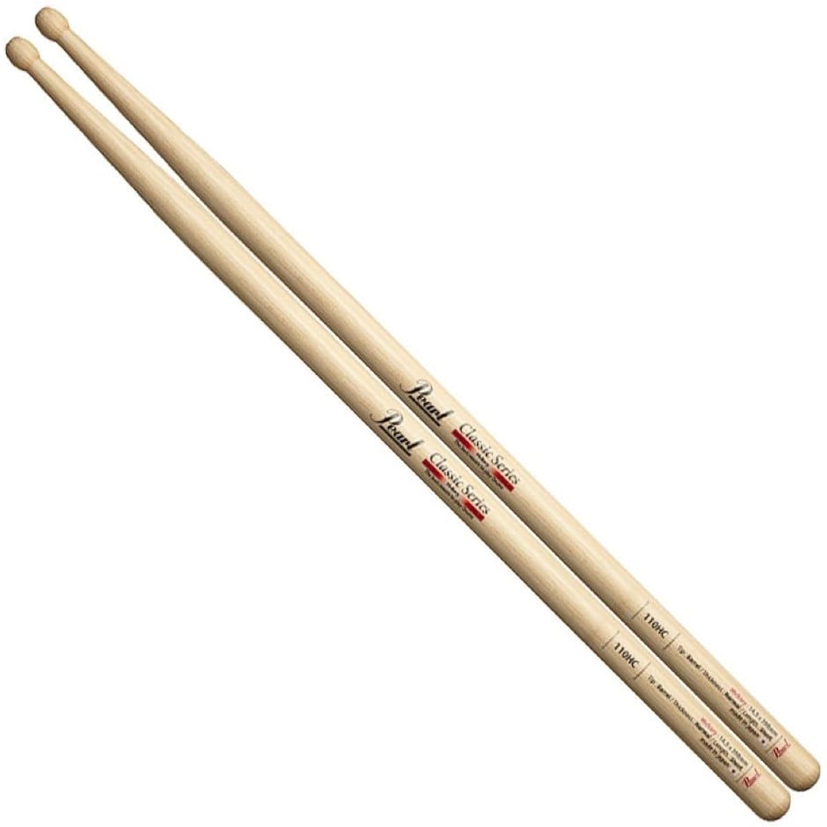 Pearl 110HC Hickory Drumsticks x 6 Set KWJD