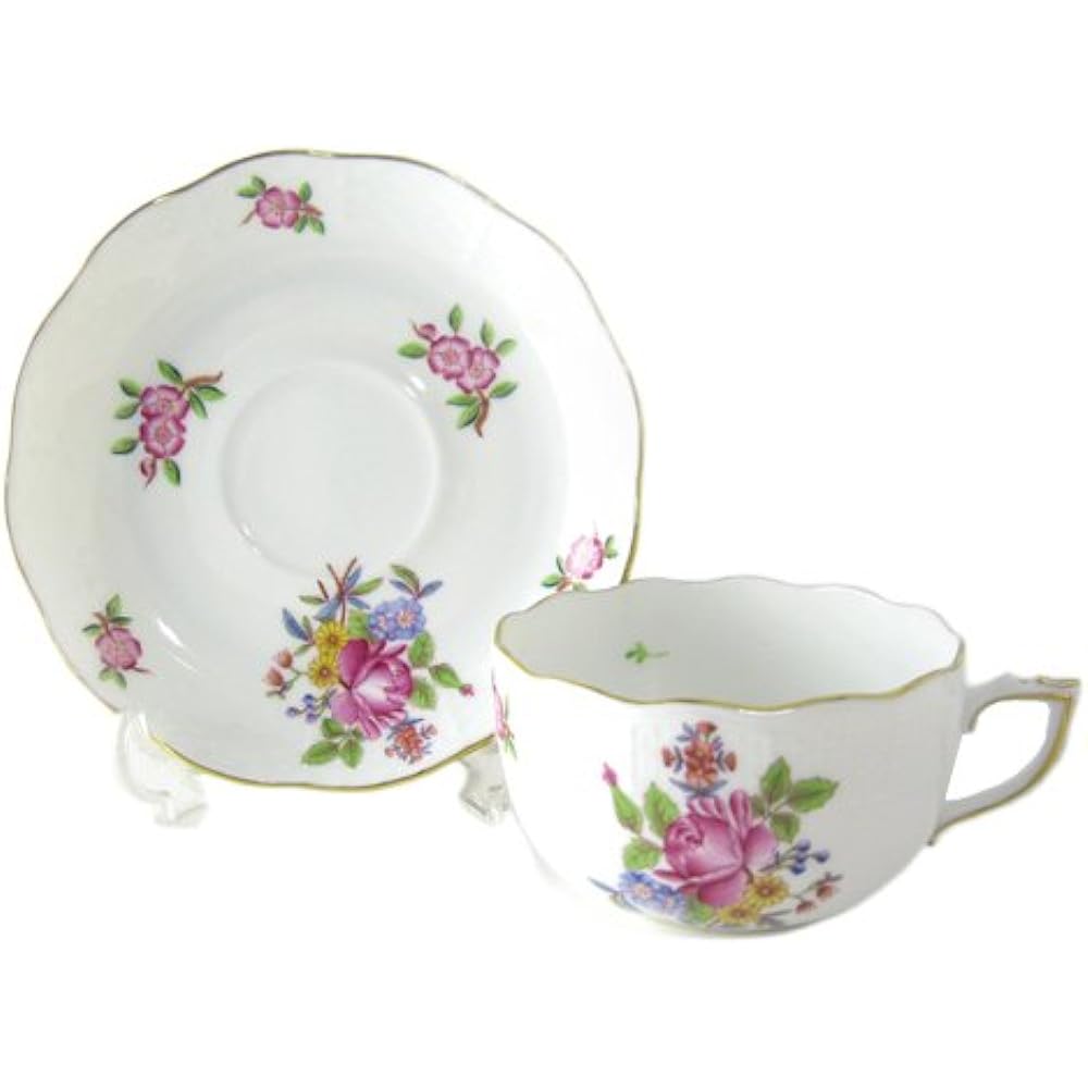 HEREND PT Printemps Tea Cup & Saucer [Parallel Import] 724