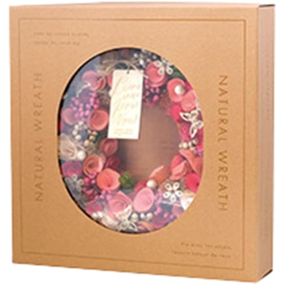Green House Natural Wreath L Sugar Pink 5187-A