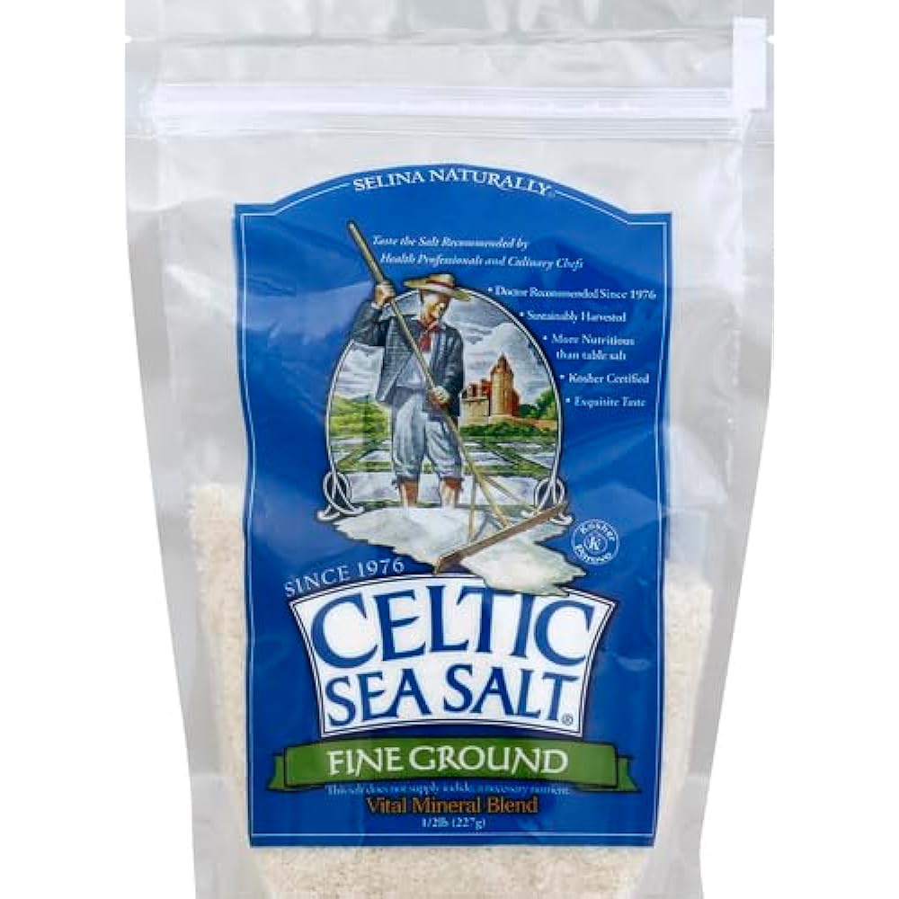 Celtic Sea Salt - Finely Grinded Zipper Bag of Important Mineral Blends - 8 lbs.