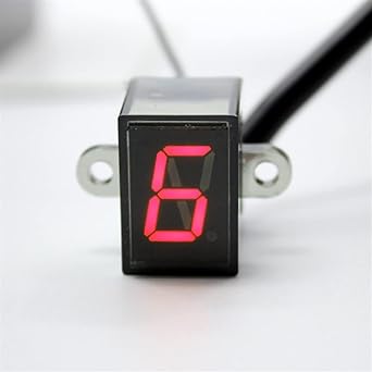 Speed Display Meter Low Up Universal Motorcycle 1-6 Speed Gear Digital Display Indicator Waterproof Direct Mount Suzuki Motorcycle Accessories