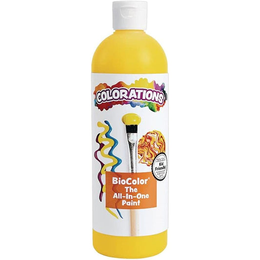 BioColor By Colorations Paint Yellow 16oz (Product Code BIOYE)