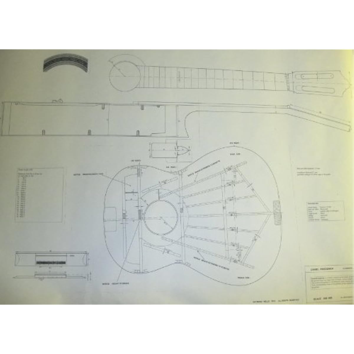 Daniel Friederich - Classical Guitar Plans - Full Scale Design Drawings - To Build Guitar Acoustic Guitar Acoustic Guitar (Parallel Import)