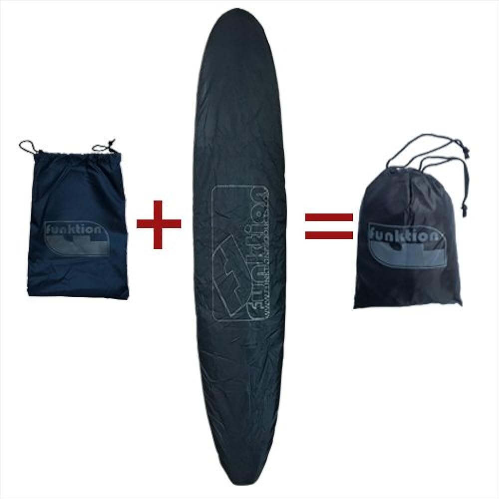 Funktion Surfboard Cover for Longboard Blue Nose Guard Reinforced Edition FK-WRAP-LG-BLU-NG