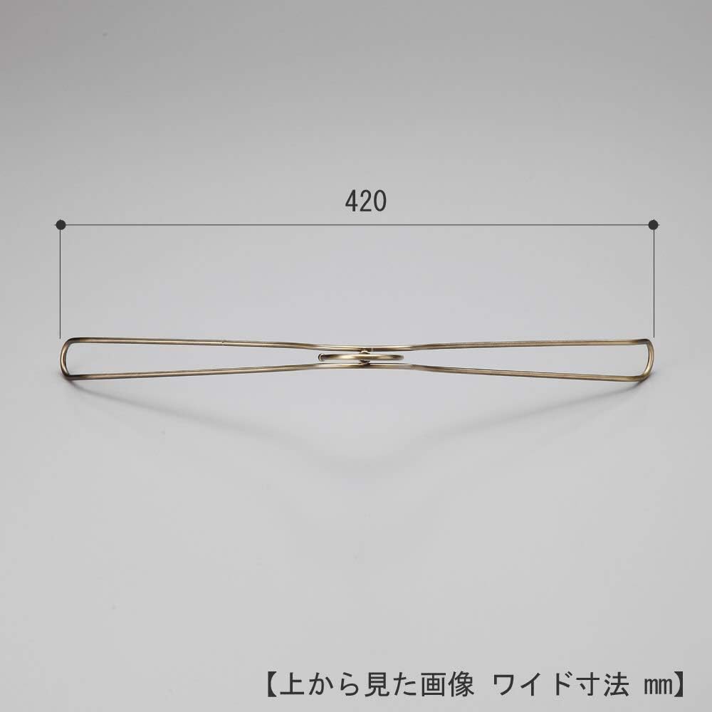 Taya Shirt Hanger for Men's Shirts/TSW-2468BR-BN W420mm No Recess Chrome/10 Pieces