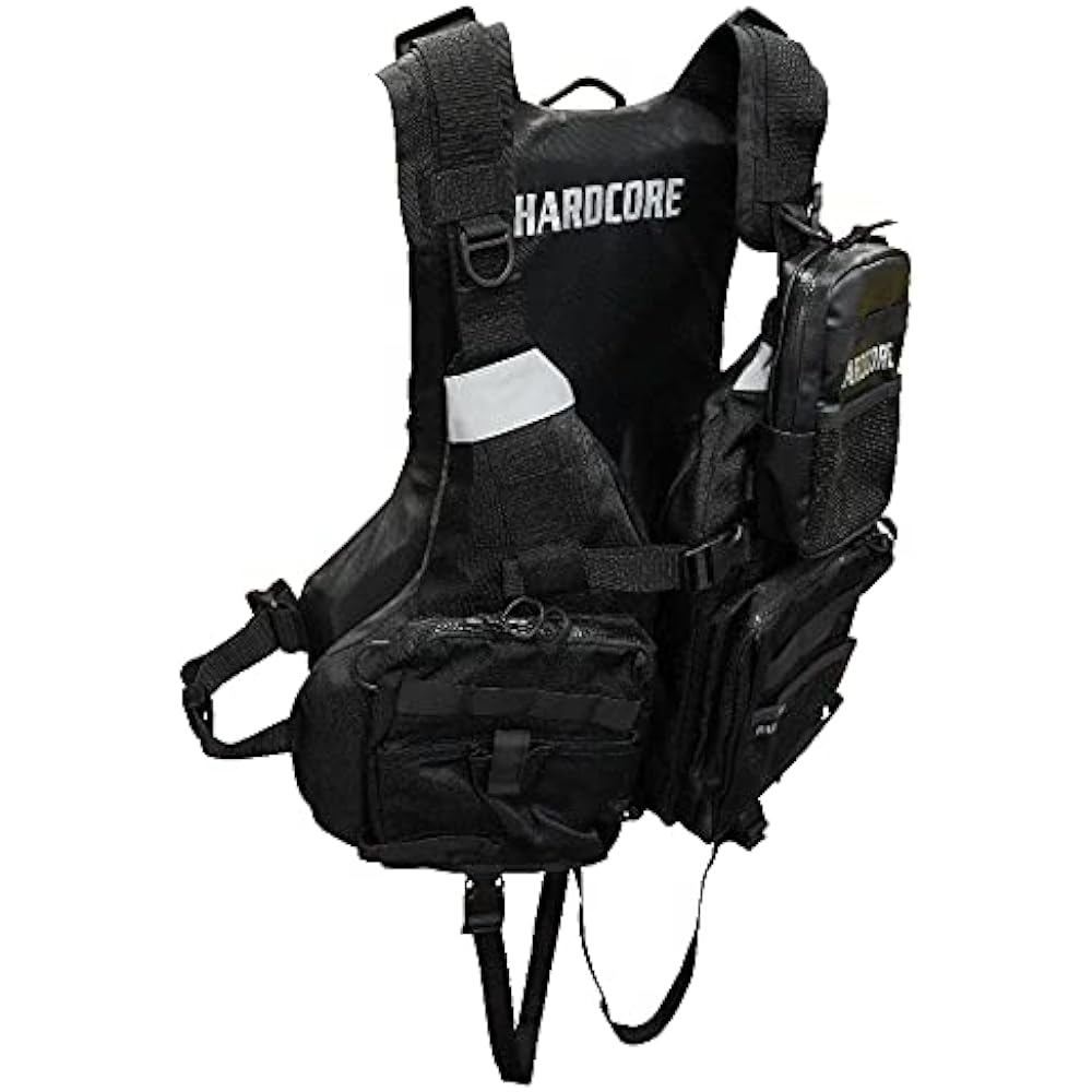 DUEL Hardcore Game Vest Fishing Fishing Tackle Fishing Vest Fishing Wear Black Free