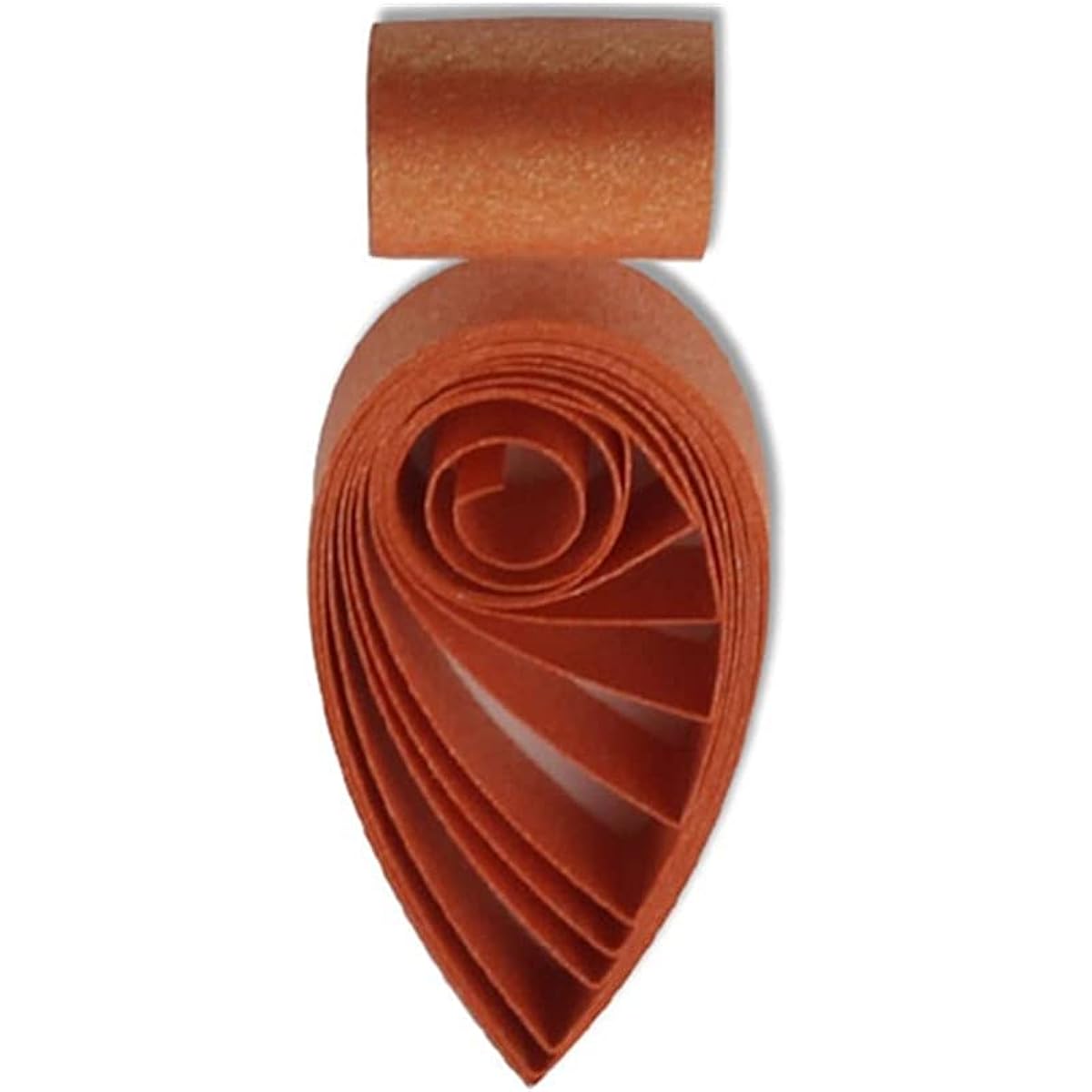 ODETOJOY 60 Sheets 5mm Quilling Paper Metallic Paper Strips 5mm Roll for Craft Card Making Single Color Quilling Strips (Orange)