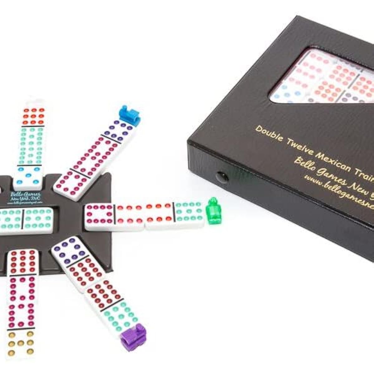 Mexican Double Twelve Professional Domino Set with Dots