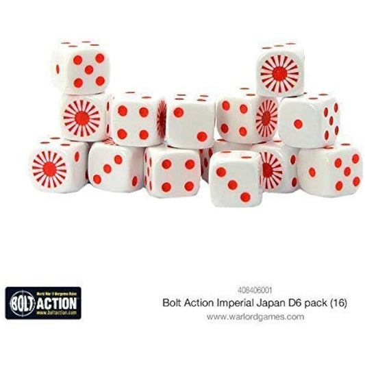Warlord Games, Imperial Japanese D6 Bolt Action (16) Dice