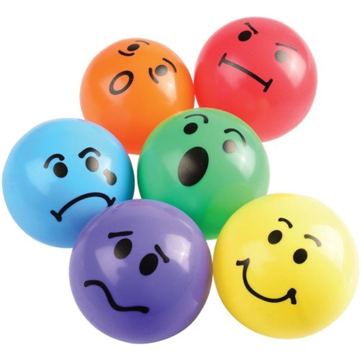 "Express Your Emotions" Set of 6 Soft Vinyl Balls