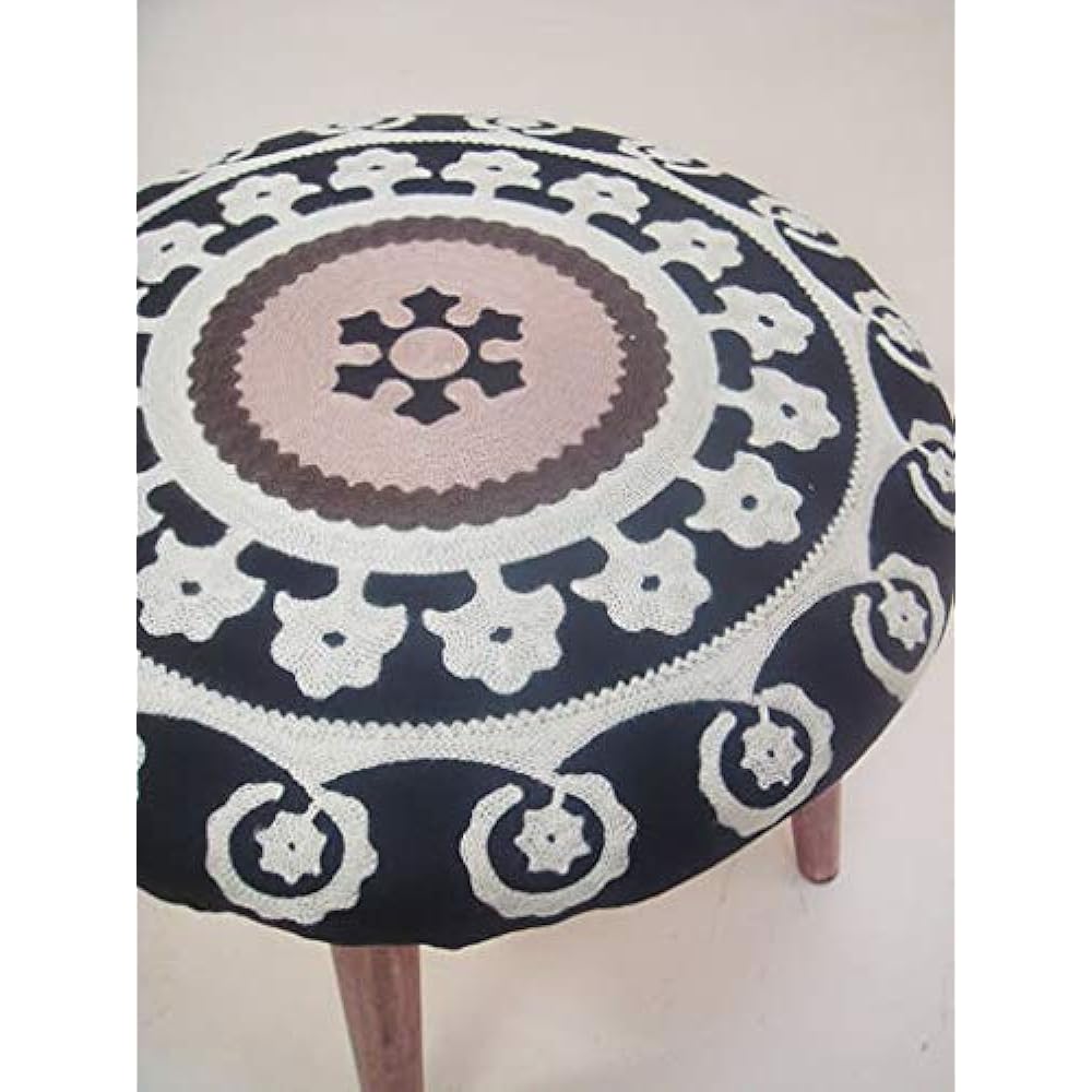 Kawabata Stool Round Stool Black 44×44×41cm 1707STC001