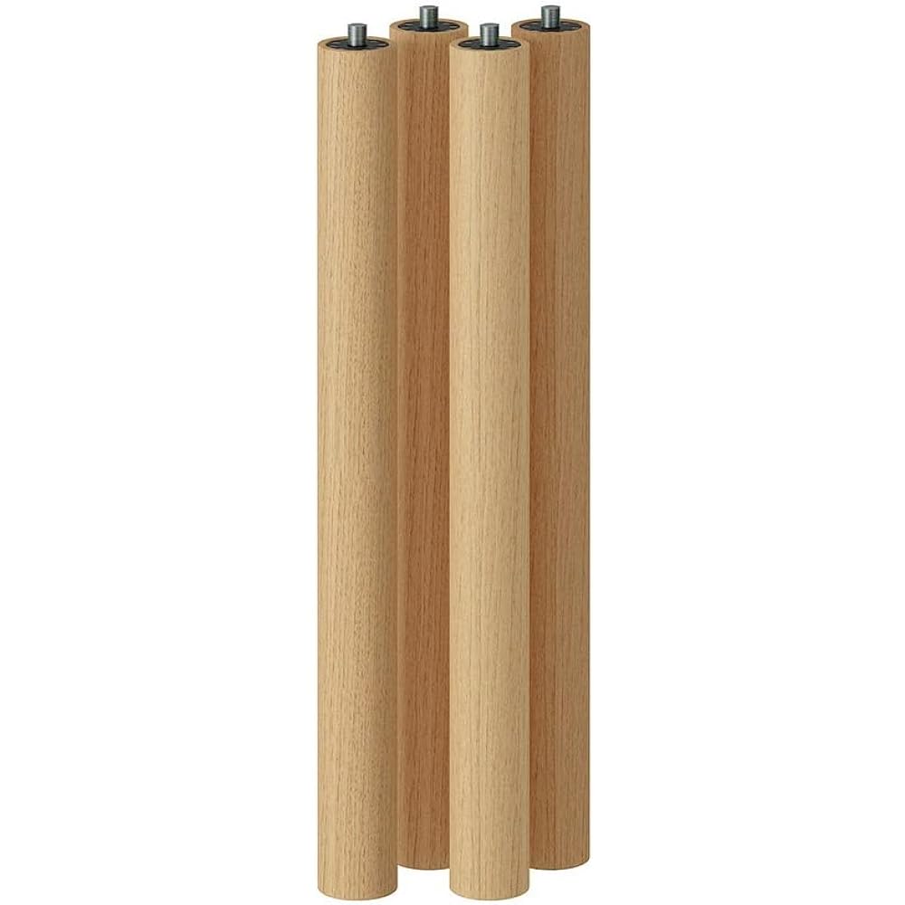 MUJI Wooden Table Legs for Height 72cm Oak Wood 82586176 Set of 4