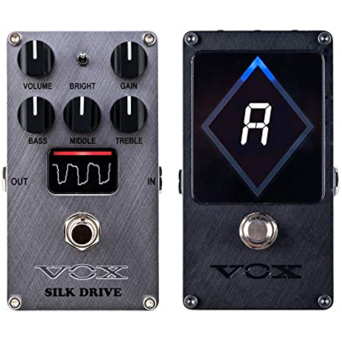 VOX - VALVENERGY Vacuum Tube Amplifier Pedal Effector SILK DRIVE (VE-SD) + Strobe Pedal Tuner VXT-1 Set