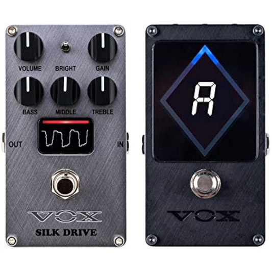 VOX - VALVENERGY Vacuum Tube Amplifier Pedal Effector SILK DRIVE (VE-SD) + Strobe Pedal Tuner VXT-1 Set