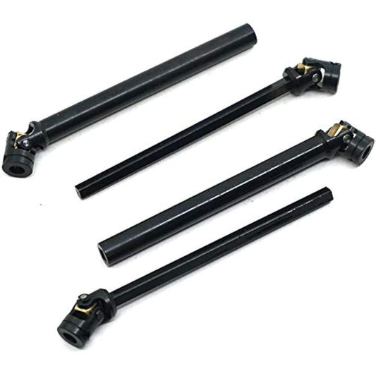 2pcs Stainless Steel Center Drive Shaft CVD Upgrade Parts for 1/10 RC Crawler Axial SCX10 RC4WD D90 Redcat Gen7 /Pro Crawler (110-158mm)