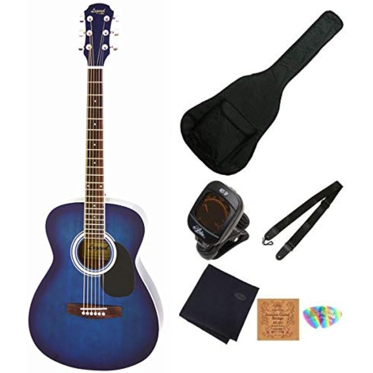 Legend by Aria FG-15/BLS Acoustic Guitar Beginner Set Aria Blue