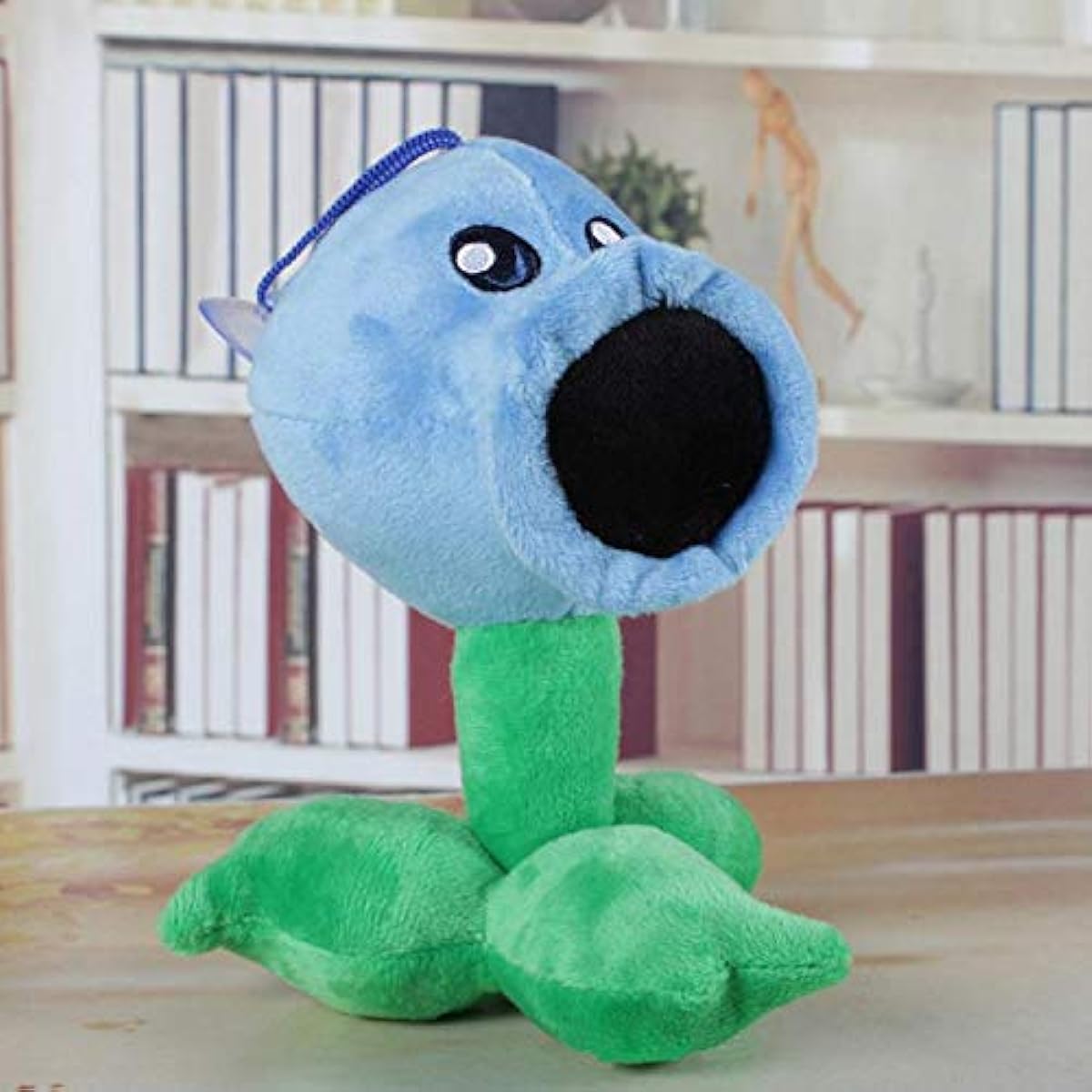 OZIF Ozkocak Plants Plush vs Blue Ice Pea Stuffed Animal Figure Toy Shooter Plush Toy Birthday Halloween Zombie Pea Decor Valentine's Day Christmas Super Gift (Blue Pea Shooter)