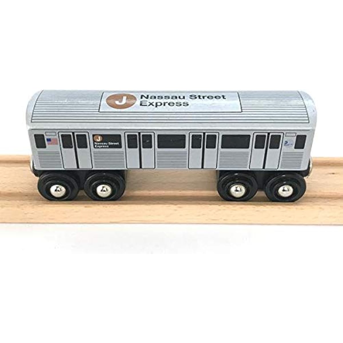 Munipals NYC Subway J Train Nassau Street Express Wooden Railway Compatible MP01-110J