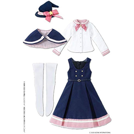 1/6 Pureneemo PNS Magical Academy Winter Uniform Set Navy x Pink (for dolls)