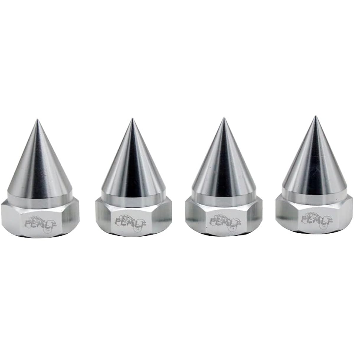 FLMLF CNC Metal Cone Fixing Screw Nuts (4pcs/set) for 1/5 HPI Rovan Baja 5B SS 5T 5SC Parts (Silver)