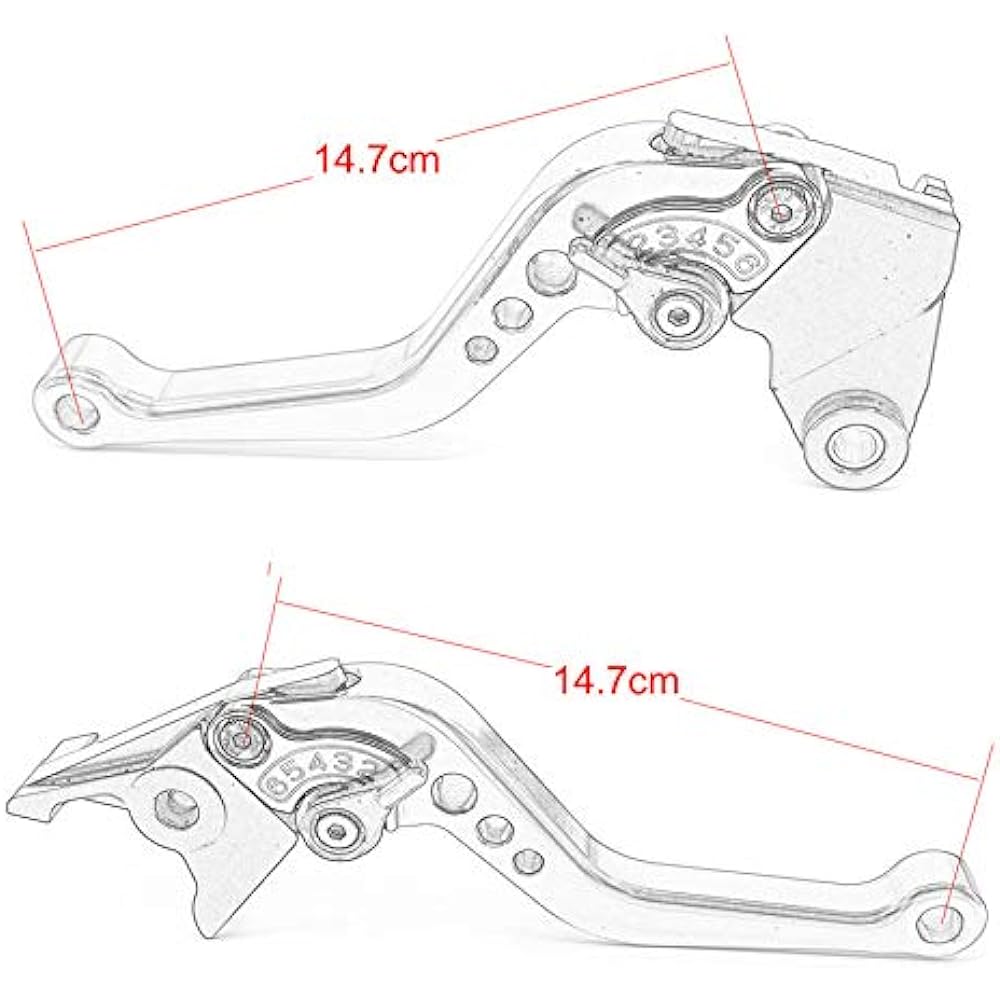 Motorcycle CNC Aluminum Accessories Short Brake Clutch Lever Z400 Logo (Black+Green) for KAWASA KI Z400 Z 400 2018 2019