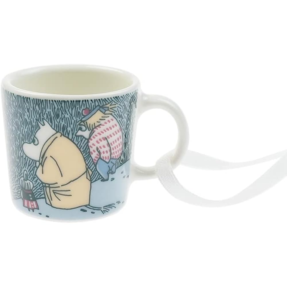 Arabia Moomin Mini Mug 4 Piece Set Snow Moonlight 2021 Winter Ornament [Parallel Import]