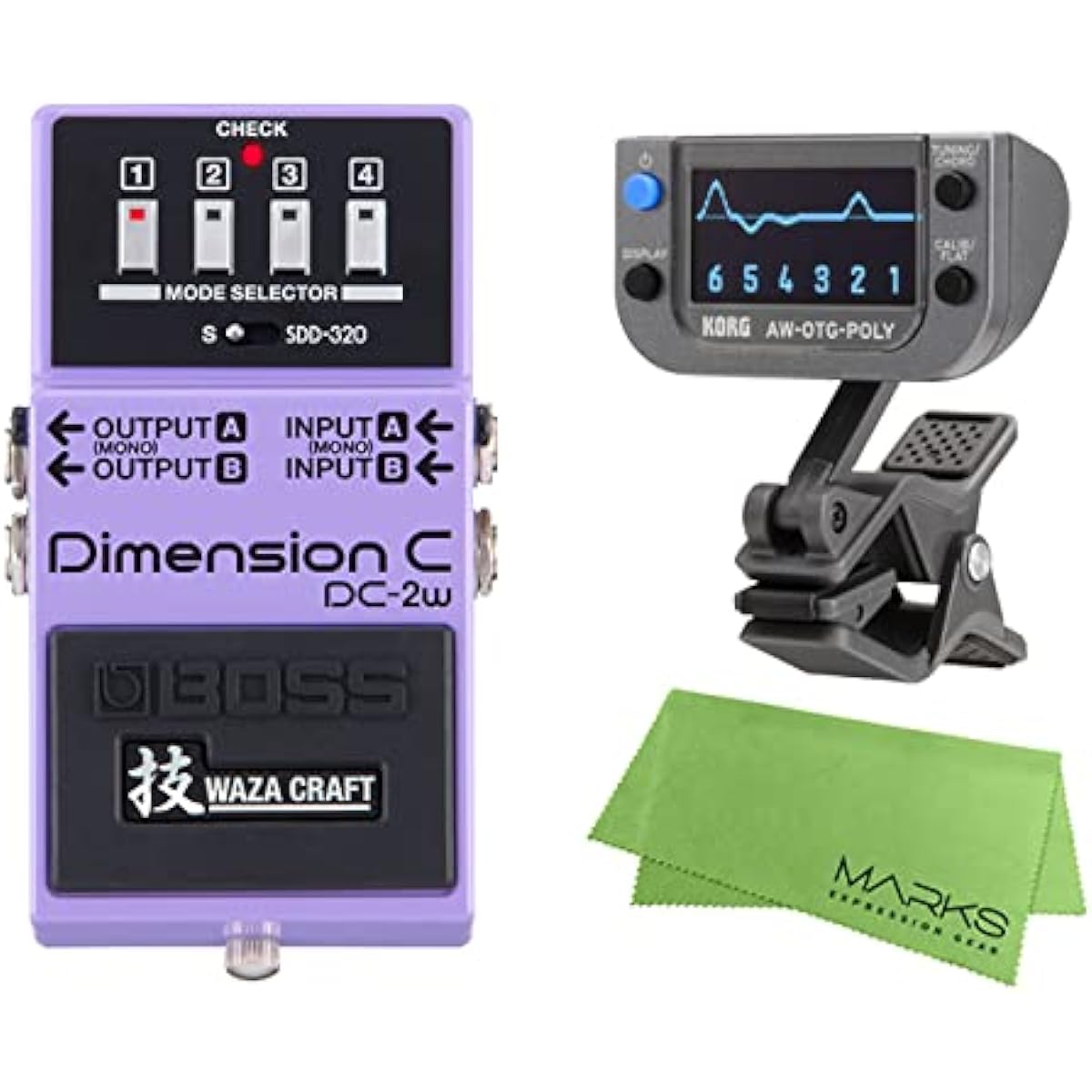 BOSS - Dimension C DC-2w + KORG AW-OTG-POLY + Marks Original Cross Set