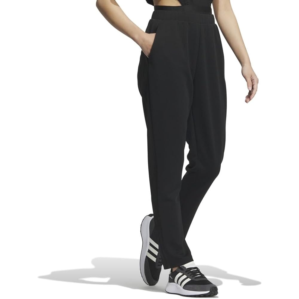 Adidas KNV49 Women's Long Pants, Seasonal Sportswear, 3 Stripes, Regular Fit, Double Knit Track Pants