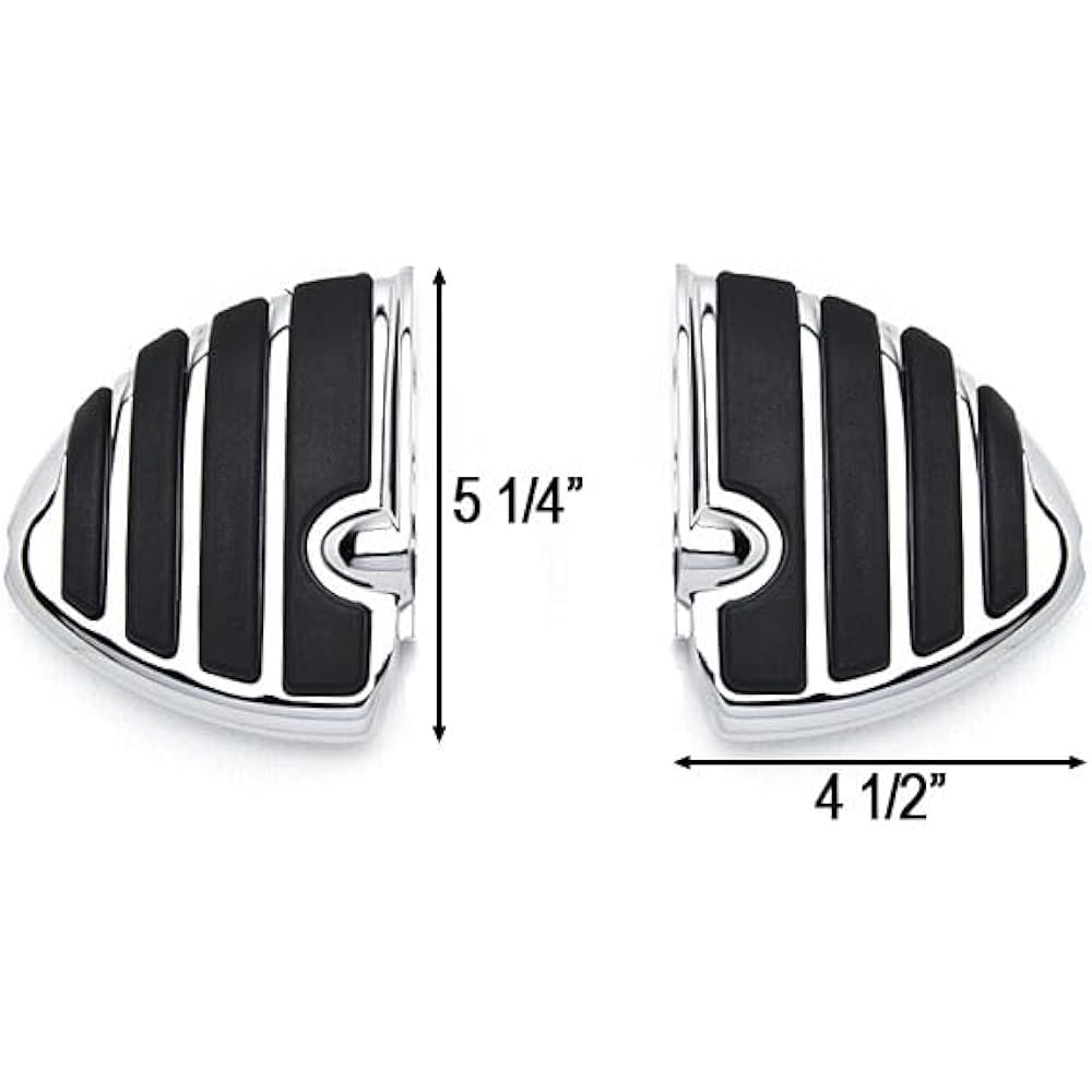 Krator Chrome Motorcycle Wing Footpegs Footrest L+R Suzuki M109R All Models 2006-2013 Front