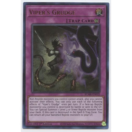 Viper's Grudge - BLMR-EN022 - Ultra Rare - 1st Edition