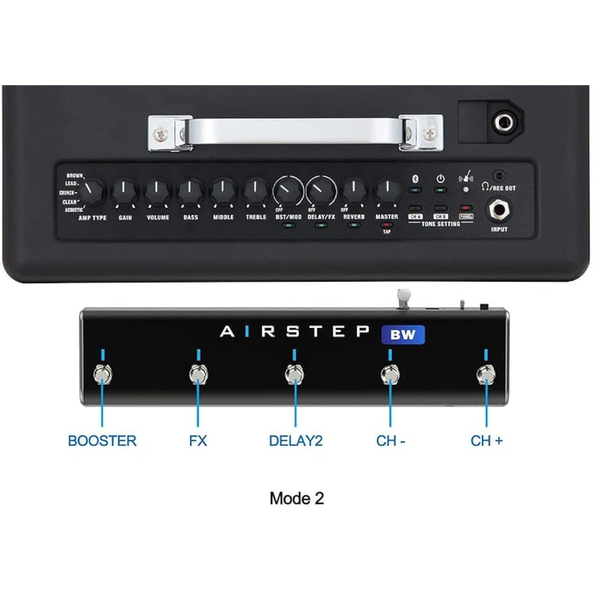 XSONIC/AIRSTEP BW Edition Wireless Footswitch KATANA-AIR/WAZA-AIR dedicated footswitch