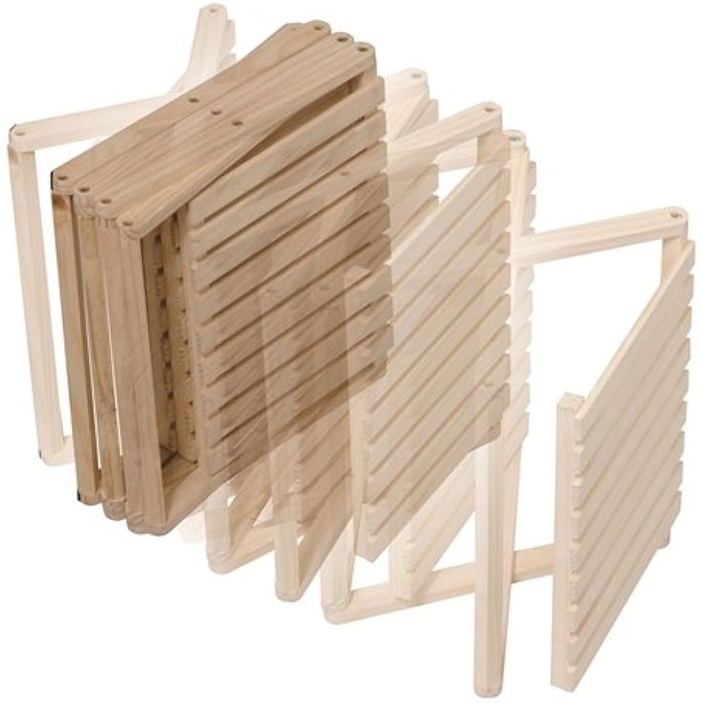Konan Original Konan Rack Foldable Wooden Rack 4 Tiers Wide Type (Approx. Width 60 x Depth 30 x Height 87 cm)