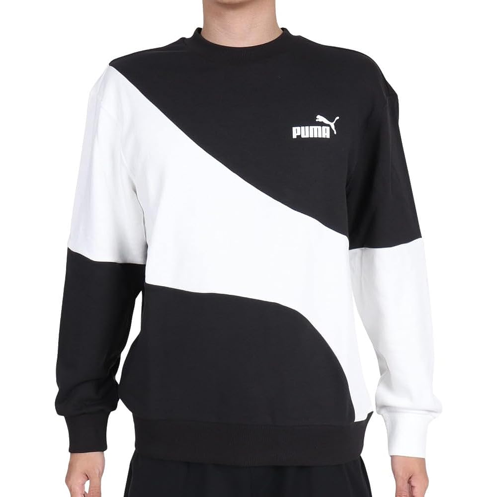 [PUMA] Fleece Trainer POWER Cat Crew Sweatshirt TR 678372 Men's