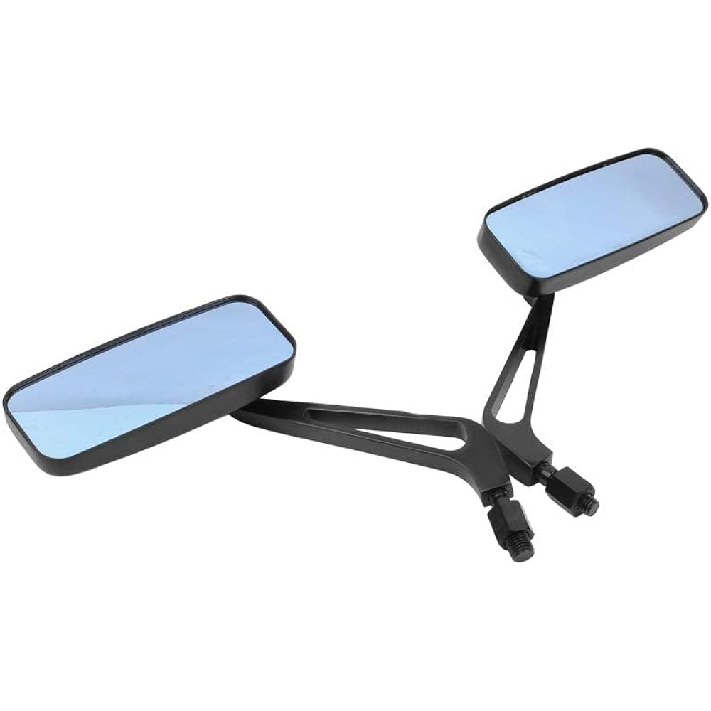 DREAMIZER Motorcycle Mirror Compatible with Harley-Davidson - 8mm 10mm Universal Rectangular Mirror V Rod Night Softail Rod Breakout Sportster 48 883 1200 Street Electra Glide Road Glide etc.