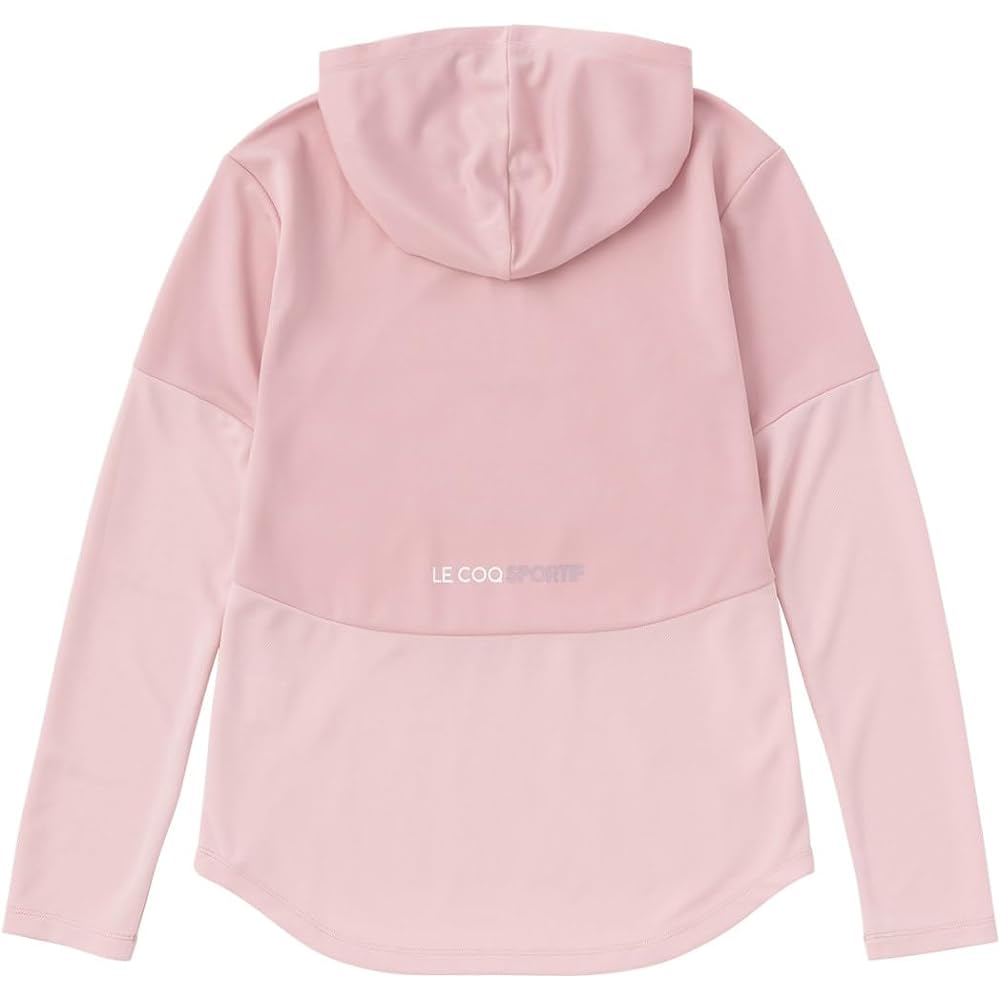 [Le Coq Sportif] Long Sleeve Hooded Half Zip Tennis Practice Travel Sweat Absorbent Quick Drying UV Protection (UPF50+) Thermal Cooling Women's