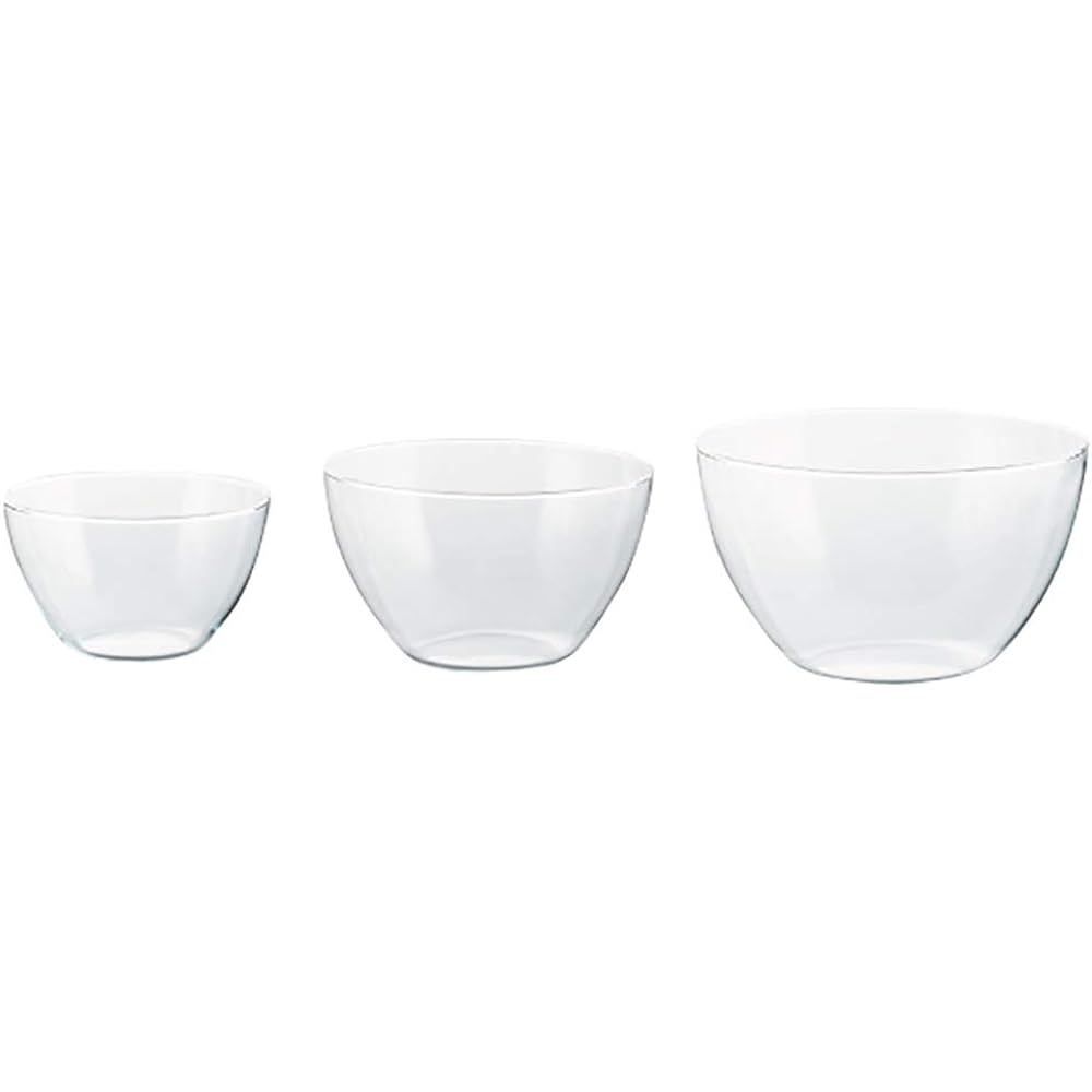 SIMAX Large Bowl Clear 3500ml Heat Resistant Mixing Bowl SI34(6646/FR)(4) 4 Pieces