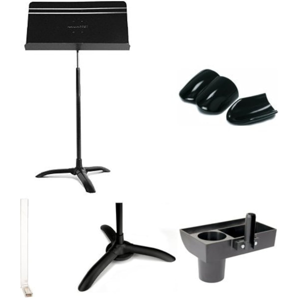 Manhattan Music Stand M48 Symphony Model (Symphony Stand) Black Floor Protector Set